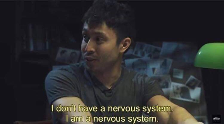 I don't have nervous system, I am nervous system 