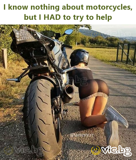 I know nothing about motorcycles, but I HAD to try to help