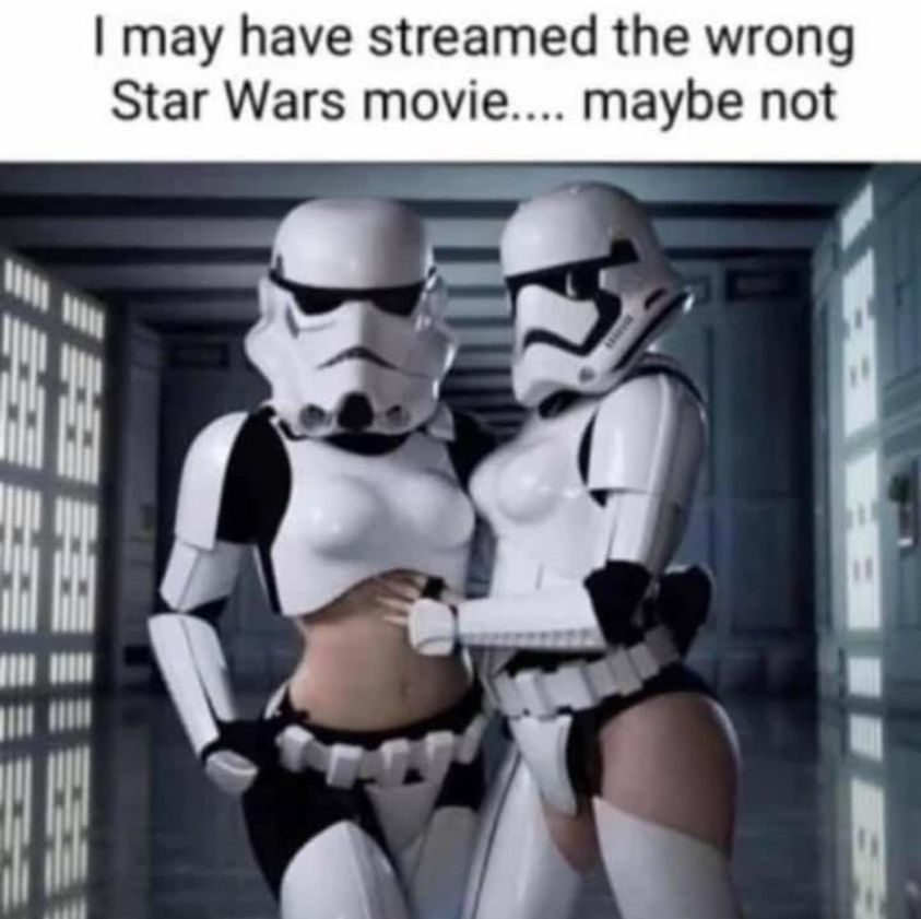I may have streamed the wrong Star Wars movie.... maybe not