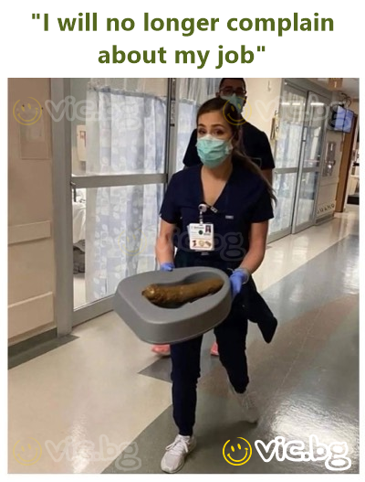 "I will no longer complain about my job"