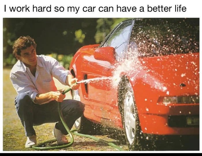 I worked hard, so my car can have a better life