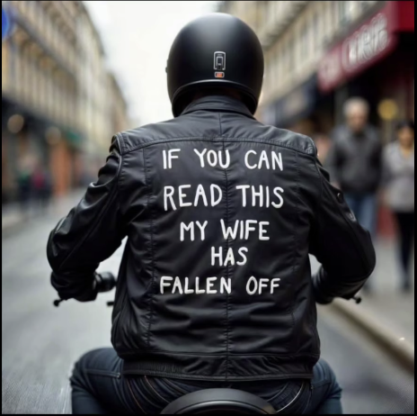 If you can read this my wife has fallen off