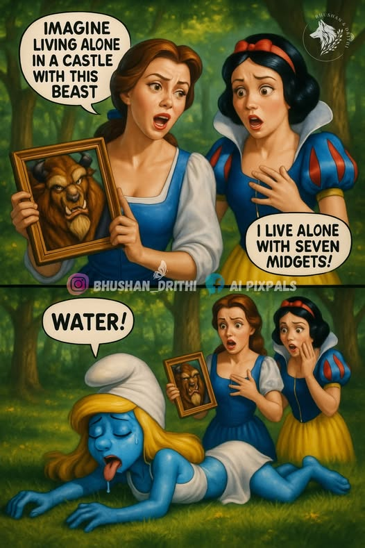 Imagine living alone in a castle with this beast I live alone with seven midgets. Water ...