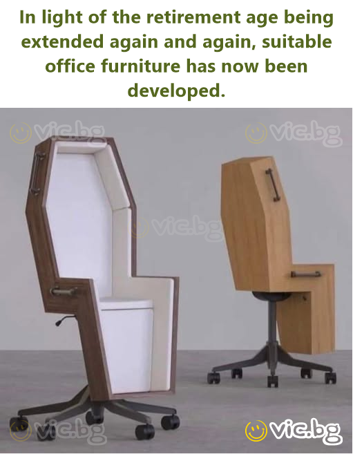 In light of the retirement age being extended again and again, suitable office furniture has now been developed.