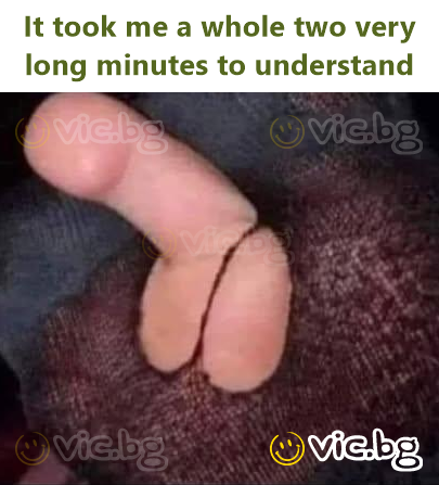 It took me a whole two very long minutes to understand