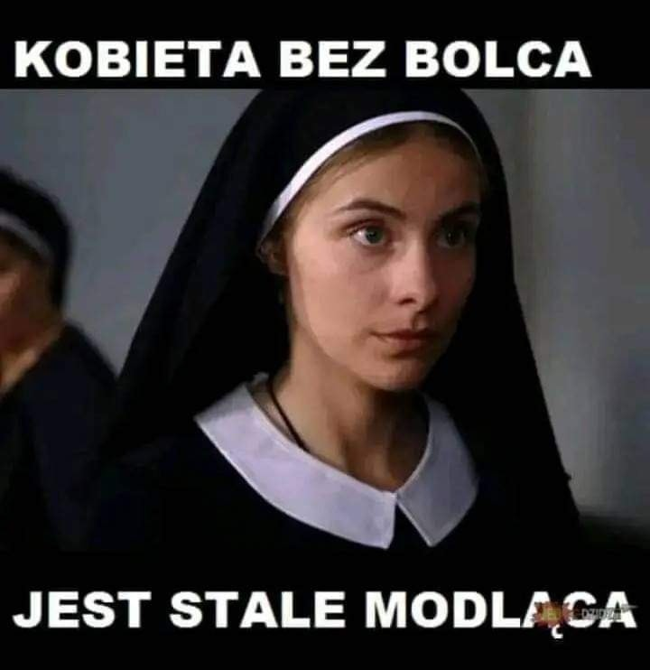 Kobieta bez bolca jest stale modlaca