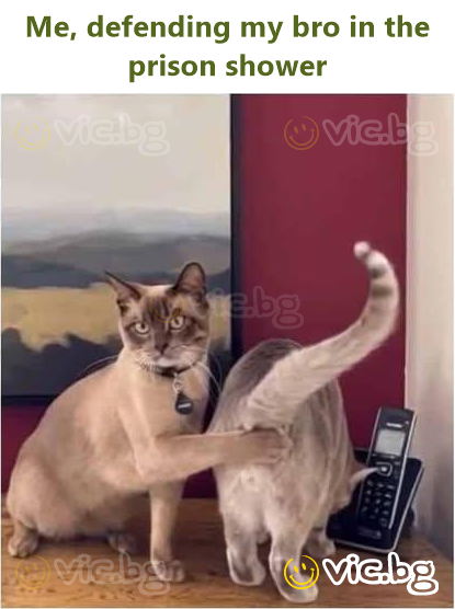 Me, defending my bro in the prison shower