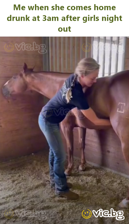 Me when she comes home drunk at 3am after girls night out