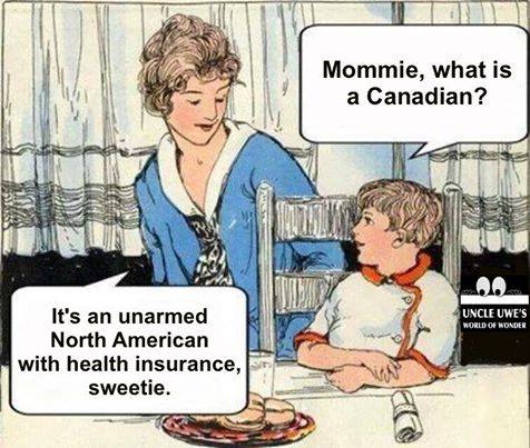 Mommie, that is a Canadian? 