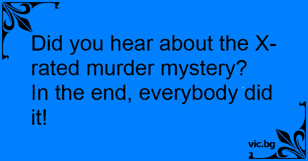 Murder mystery porn