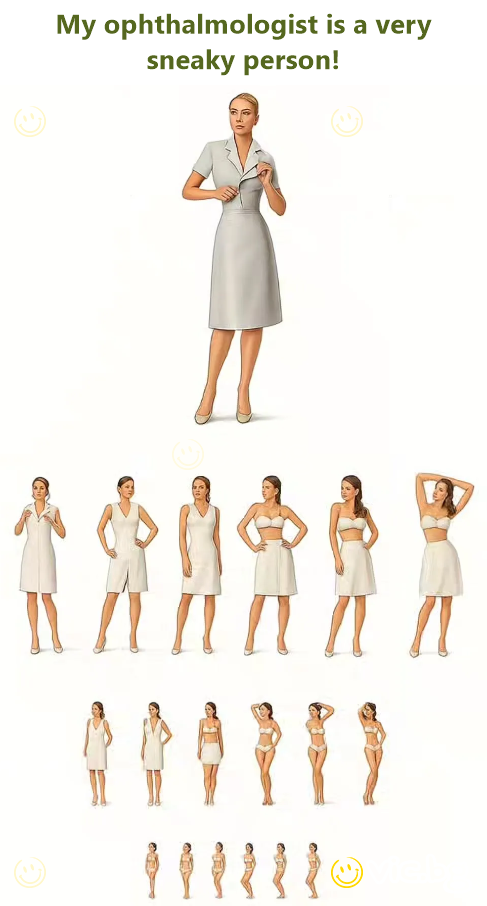 My ophthalmologist is a very sneaky person!