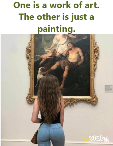 One is a work of art. The other is just a painting.