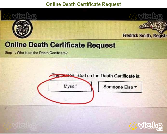 Online Death Certificate Request