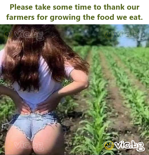 Please take some time to thank our farmers for growing the food we eat.