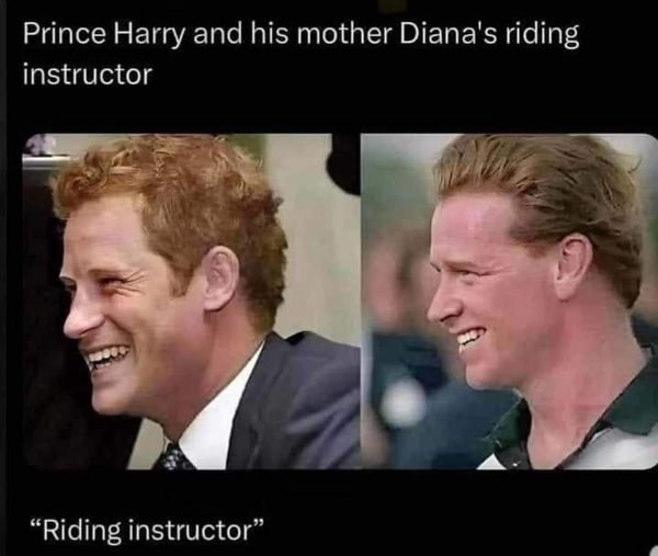 Prince Harry and his mother Diana's riding instructor "Riding instructor"