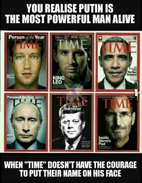 Putin - most powerful man on the world<br />
