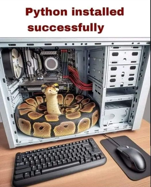 Python installed successfully