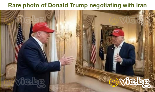 Rare photo of Donald Trump negotiating with Iran
