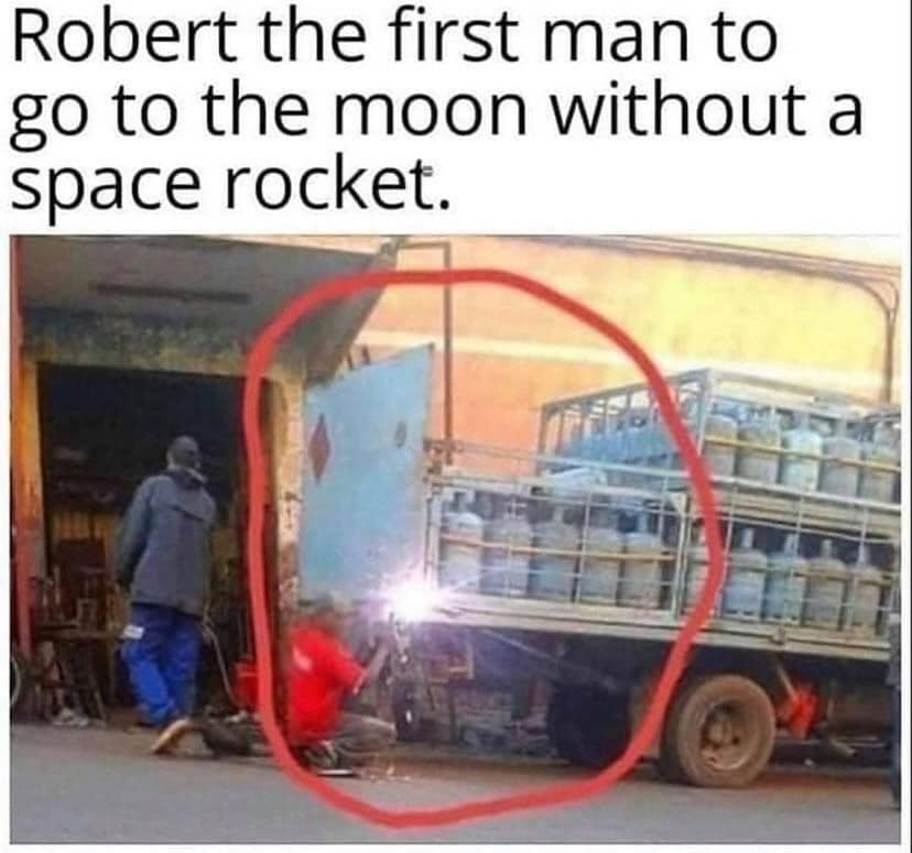 Robert, the first man to go to the Moon without a space rocket