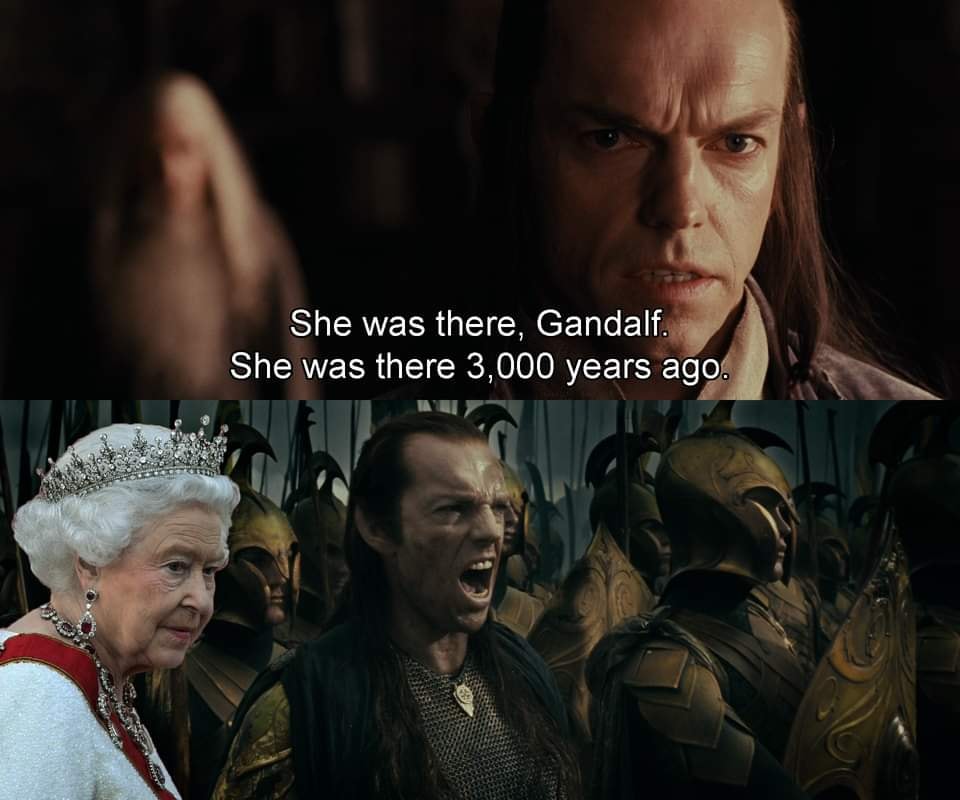 She was there, Gandalf! She was there 3000 years ago.