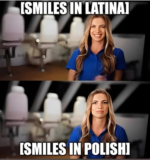 [Smiles in latina] [smiles in polish]