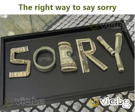 The right way to say sorry