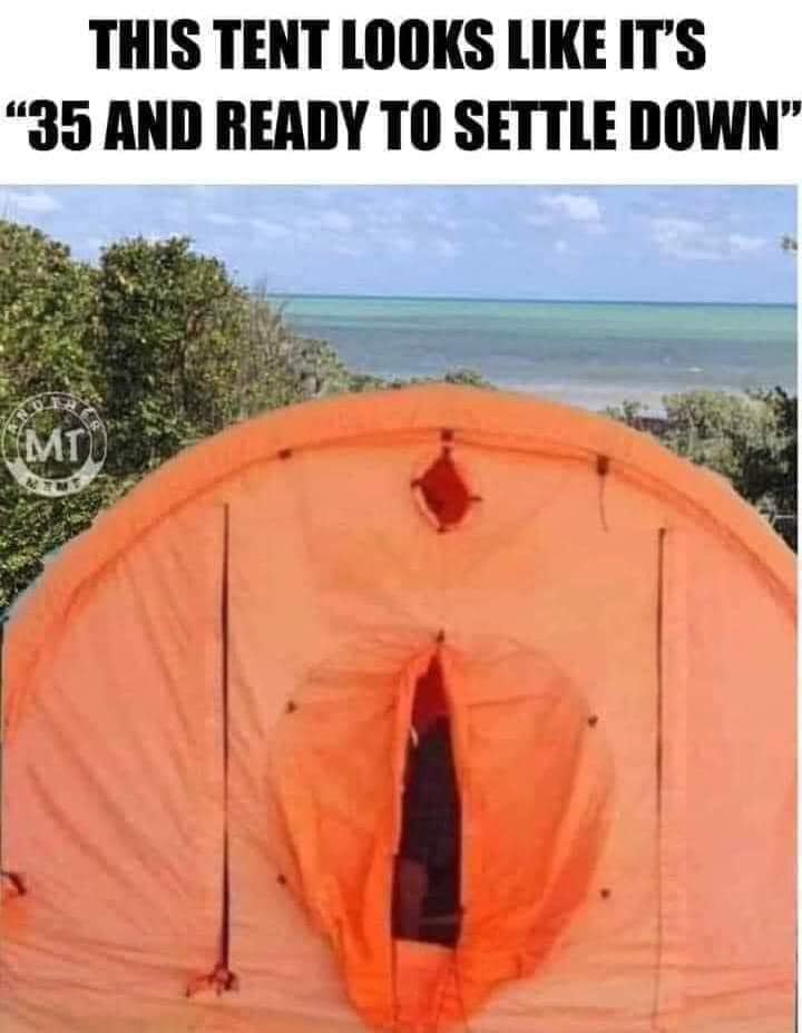 THIS TENT LOOKS LIKE IT'S 