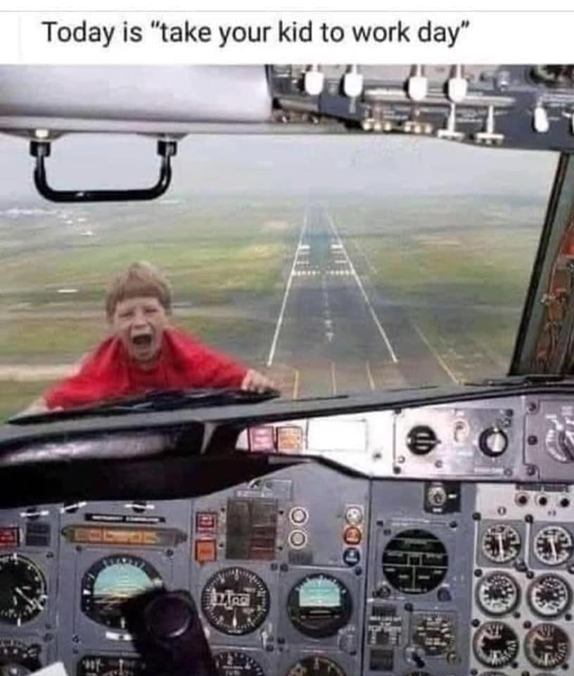 Today is "take your kid to work day"
