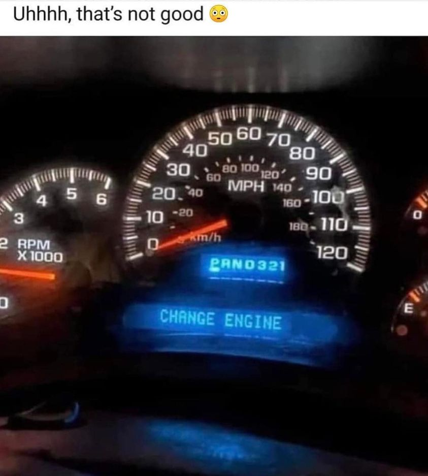 Uhhhh, that's not good