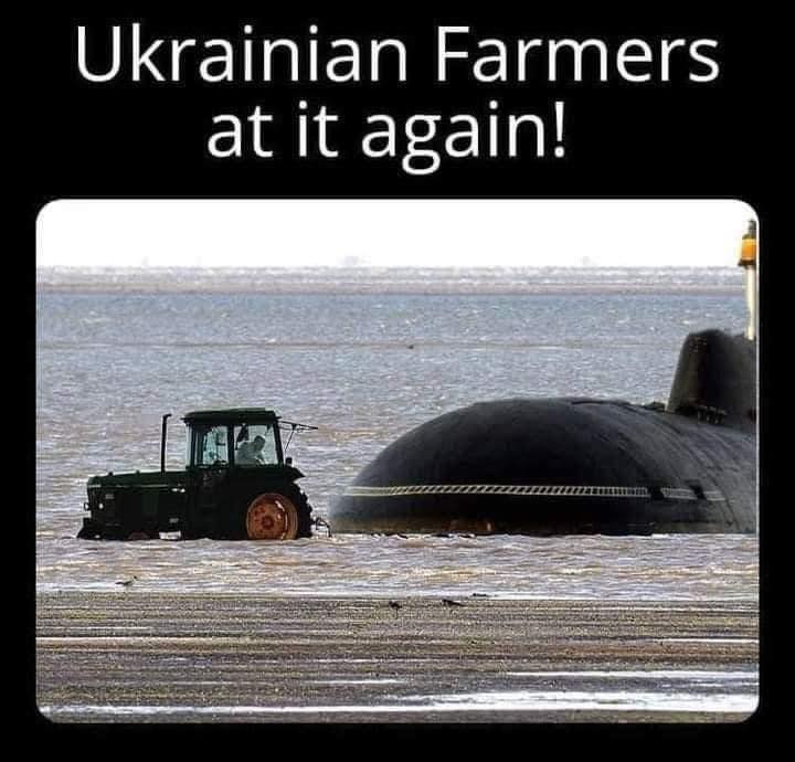 Ukrainian farmers at it again!