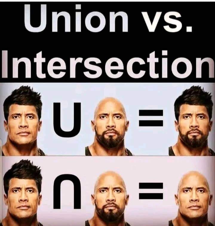 Union VS. Intersection