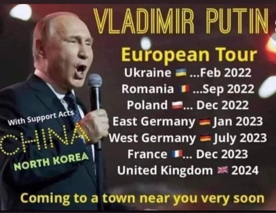 Vladimir Putin - European tour