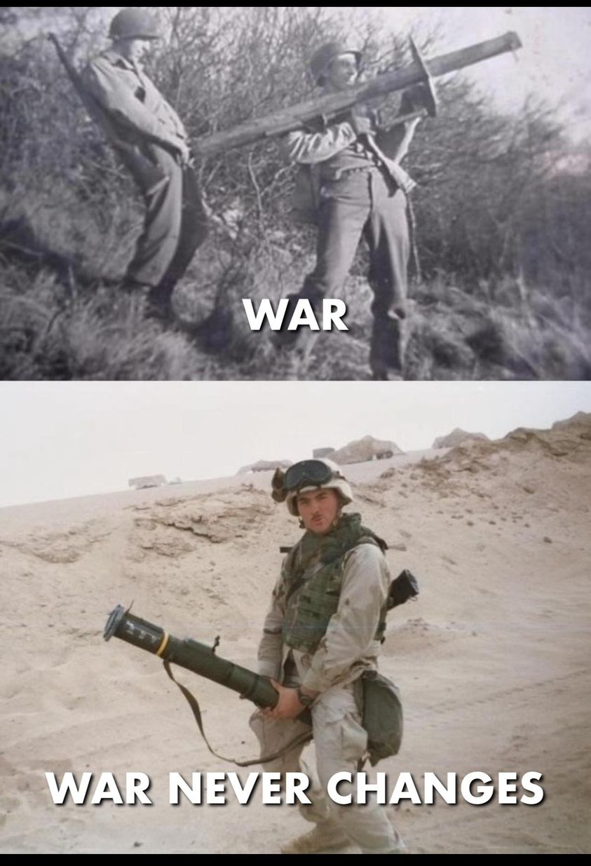 war never changes