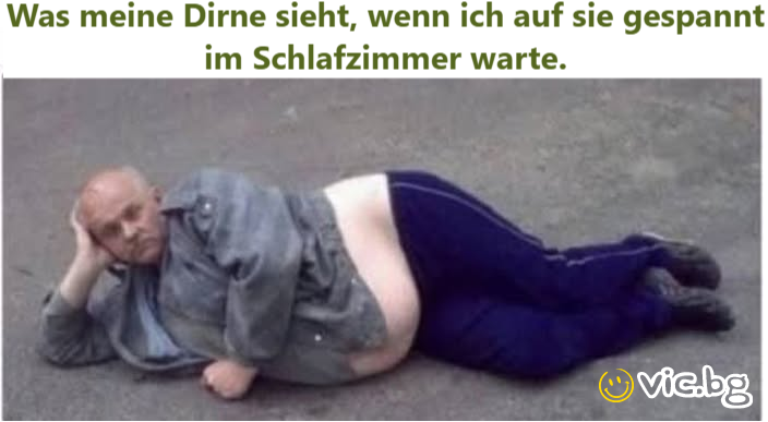 Was meine Dirne sieht, wenn ich auf sie gespannt im Schlafzimmer warte.