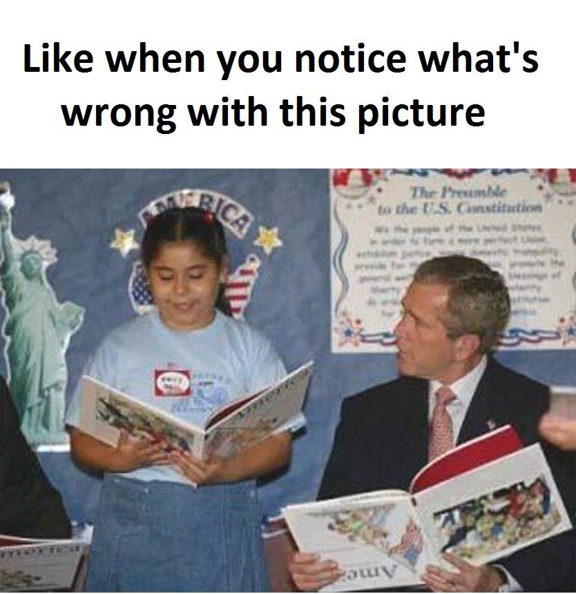 What is wrong with Bush?!