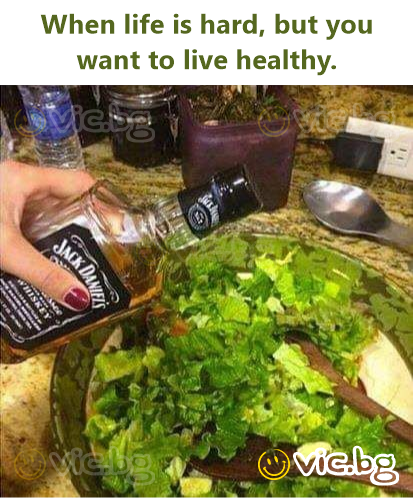 When life is hard, but you want to live healthy.