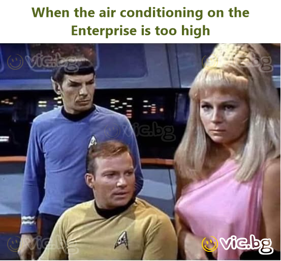 When the air conditioning on the Enterprise is too high