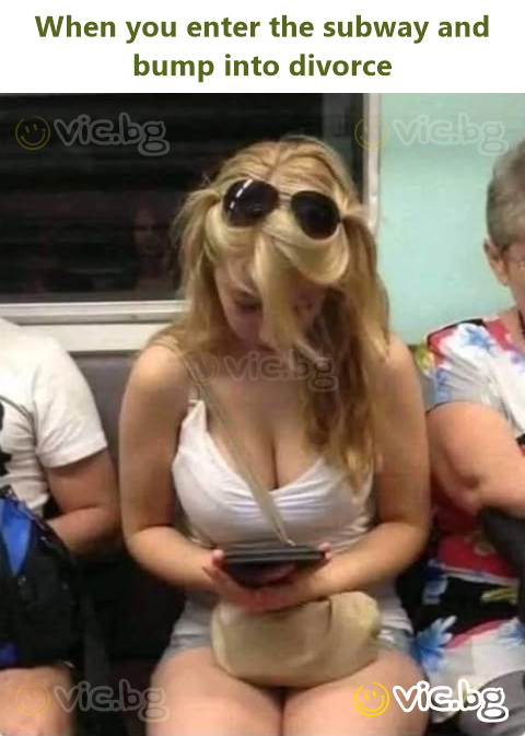 When you enter the subway and bump into divorce