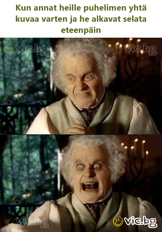 When you give them your phone to see one photo and they start scrolling