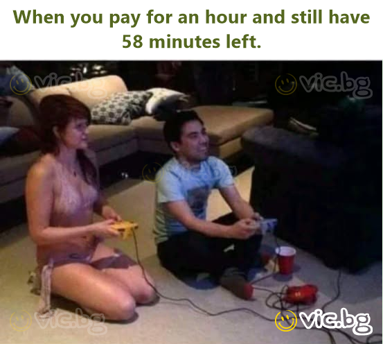 When you pay for an hour and still have 58 minutes left.