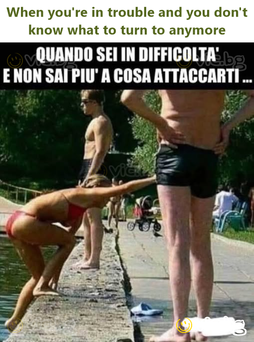 When you're in trouble and you don't know what to turn to anymore