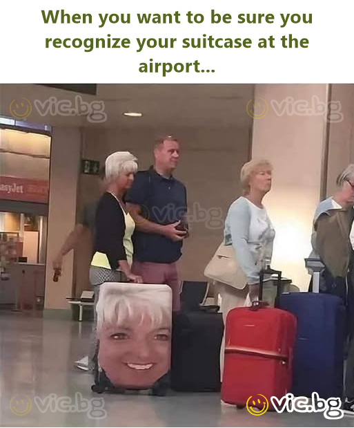 When you want to be sure you recognize your suitcase at the airport...