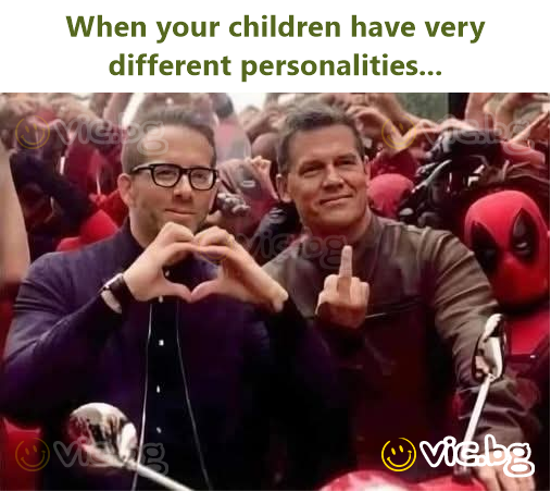 When your children have very different personalities...