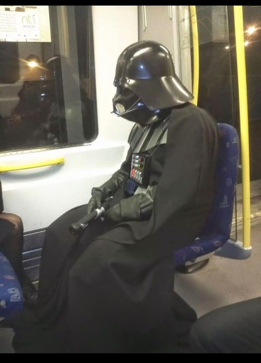 When your Deathstar has been destroyed and you have to take public transit!!