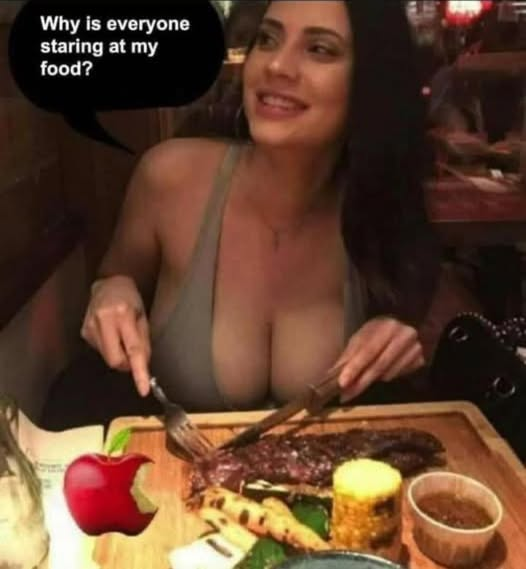 Why is everyone staring at my food?