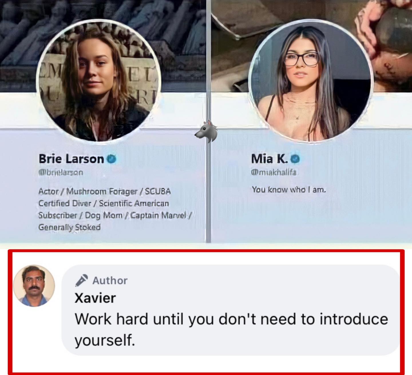 Work hard, until you don't need to introduce yourself