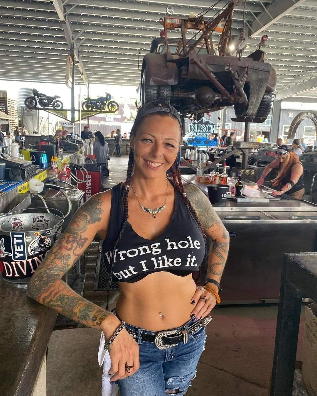 Wrong hole, but I like it.