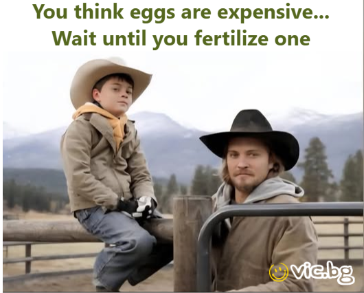 You think eggs are expensive... Wait until you fertilize one