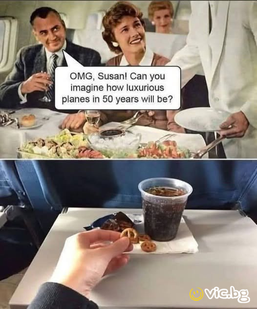 ОМG, Susan! Can you imagine how luxurious planes in 50 years will be?