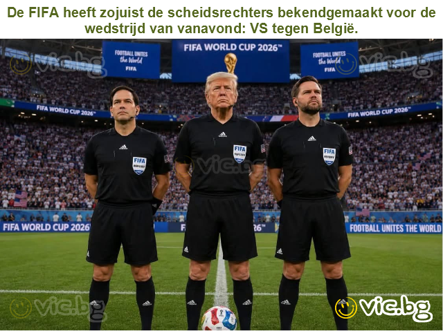 De FIFA heeft zojuist de scheidsrechters bekendgemaakt voor de wedstrijd van vanavond: VS tegen België.